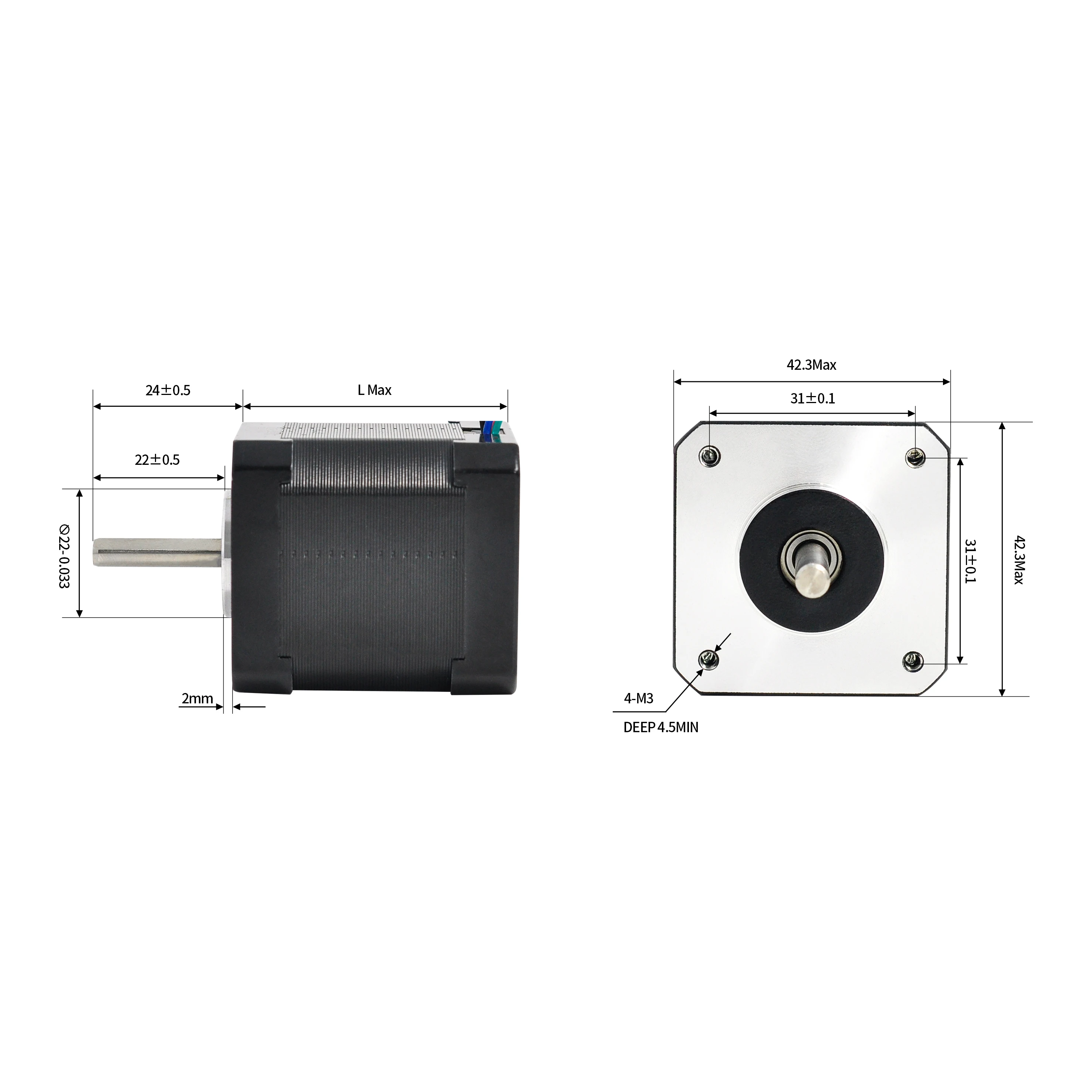 Nema17 1.5A 3D Printer Nema 17 With Brake Sl42sth34-1504A Double Shat Sl42sth34 1504A 76Oz Stepper Motor