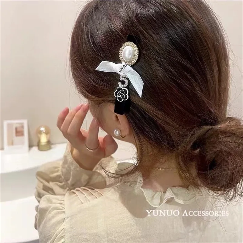 Trendy Simple BB Hair Clip Barrettes French Small Camellia Flower Hairpin Pinces A Cheveux Femme NEW Bows Accessories for Women