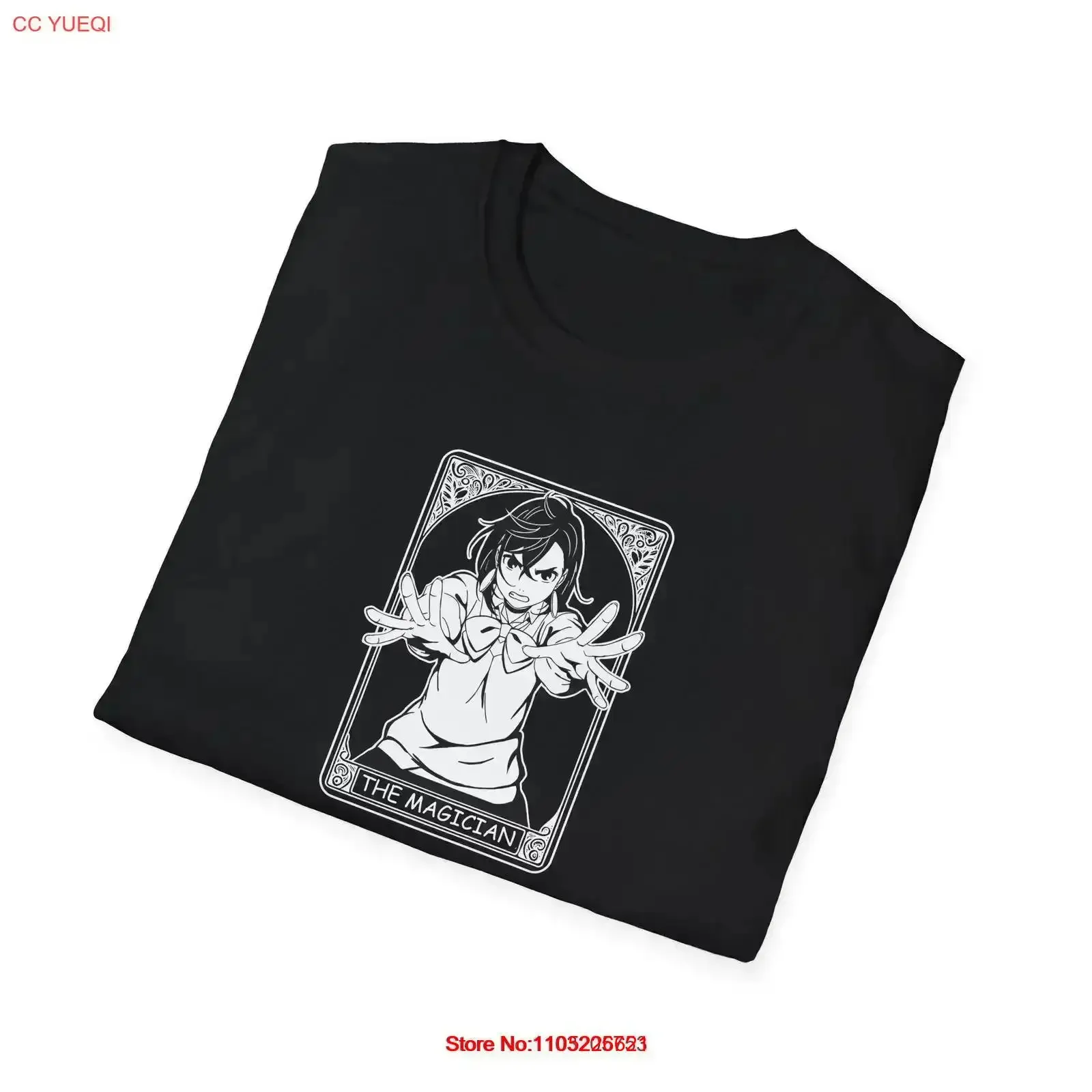 Momo Ayase Magician Dandadan tee T Shirt black tarot card funny goth girl vintage Washed Stretched Soft Versatile Comfortable