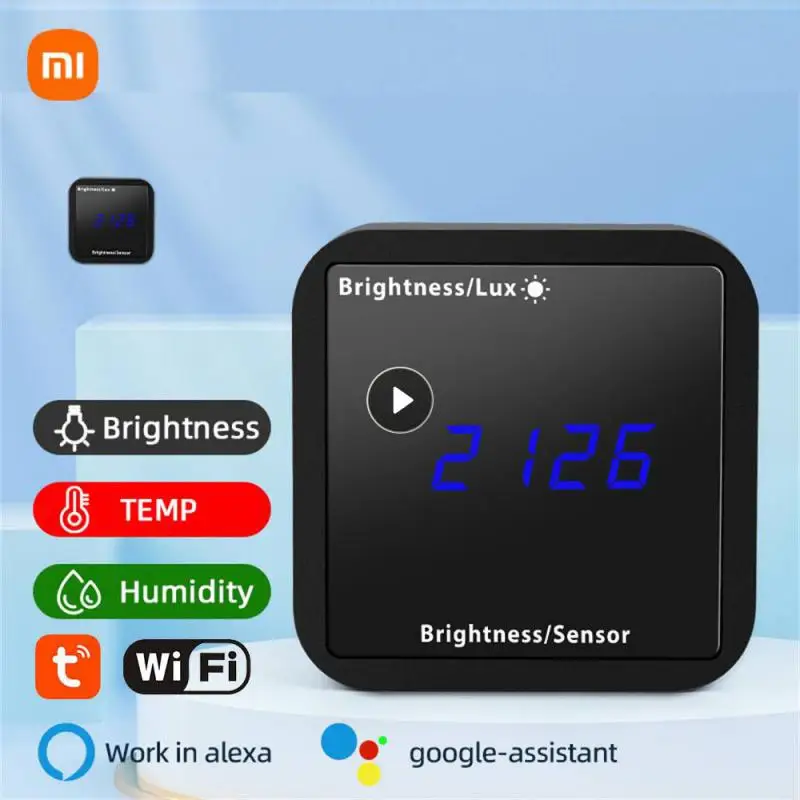 

Xiaomi WIFI ZigBee Brightness Sensor With Temperature And Humidity Detection Smart Home Linkage Light Detector Luminance Sensor