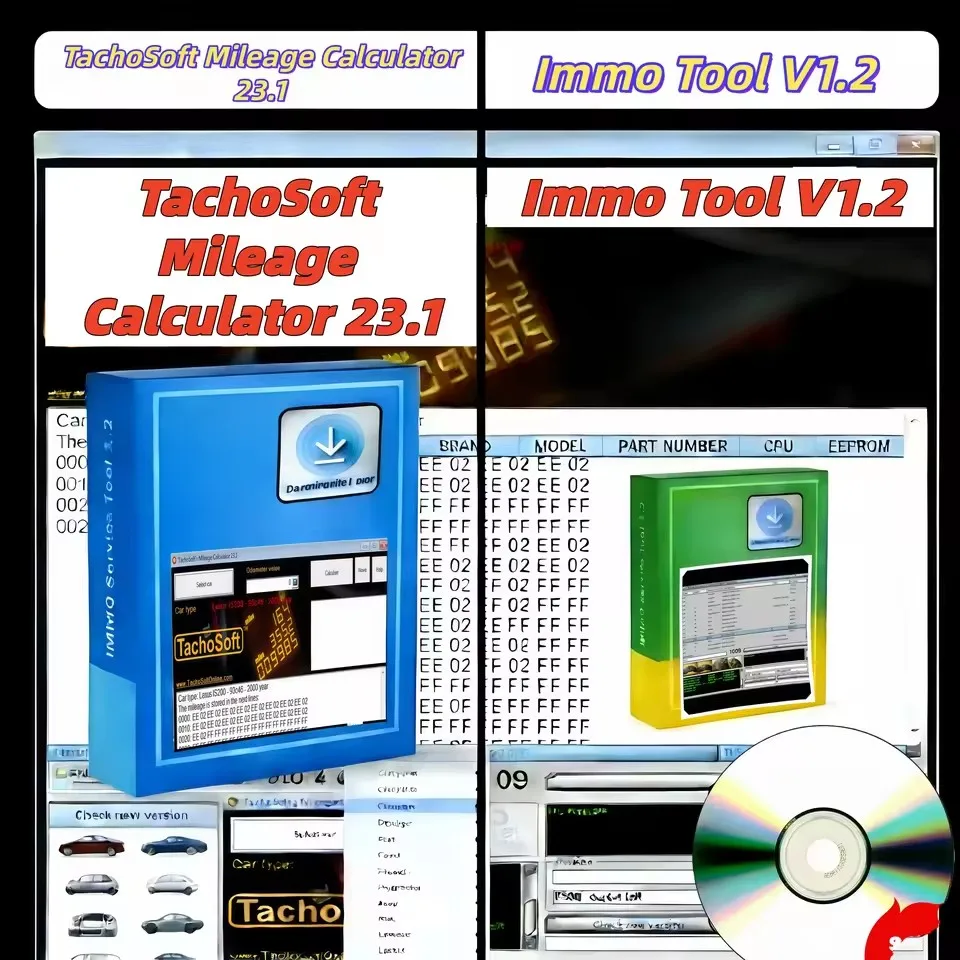

Кимолочная труба TachoSoft V23.1 y herramienta Immo V1.2: Od премиальное и herramienta de virtual PIN IMMO para EDC15/16/17 E