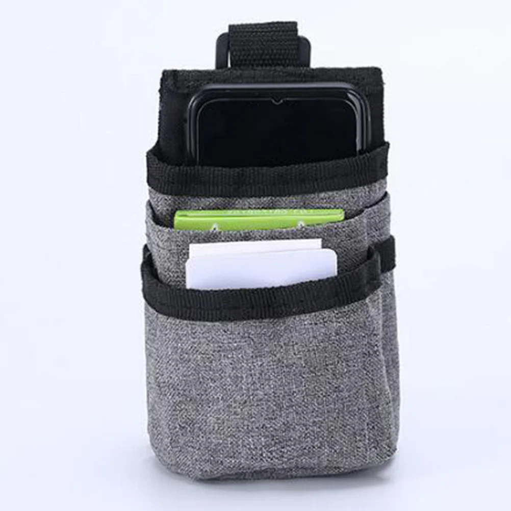 

1Pcs Car Door Storage Bag Oxford Cloth Hanging Hook Pocket with Charging Cable Hole for Phone Organizer Document Holder Grey