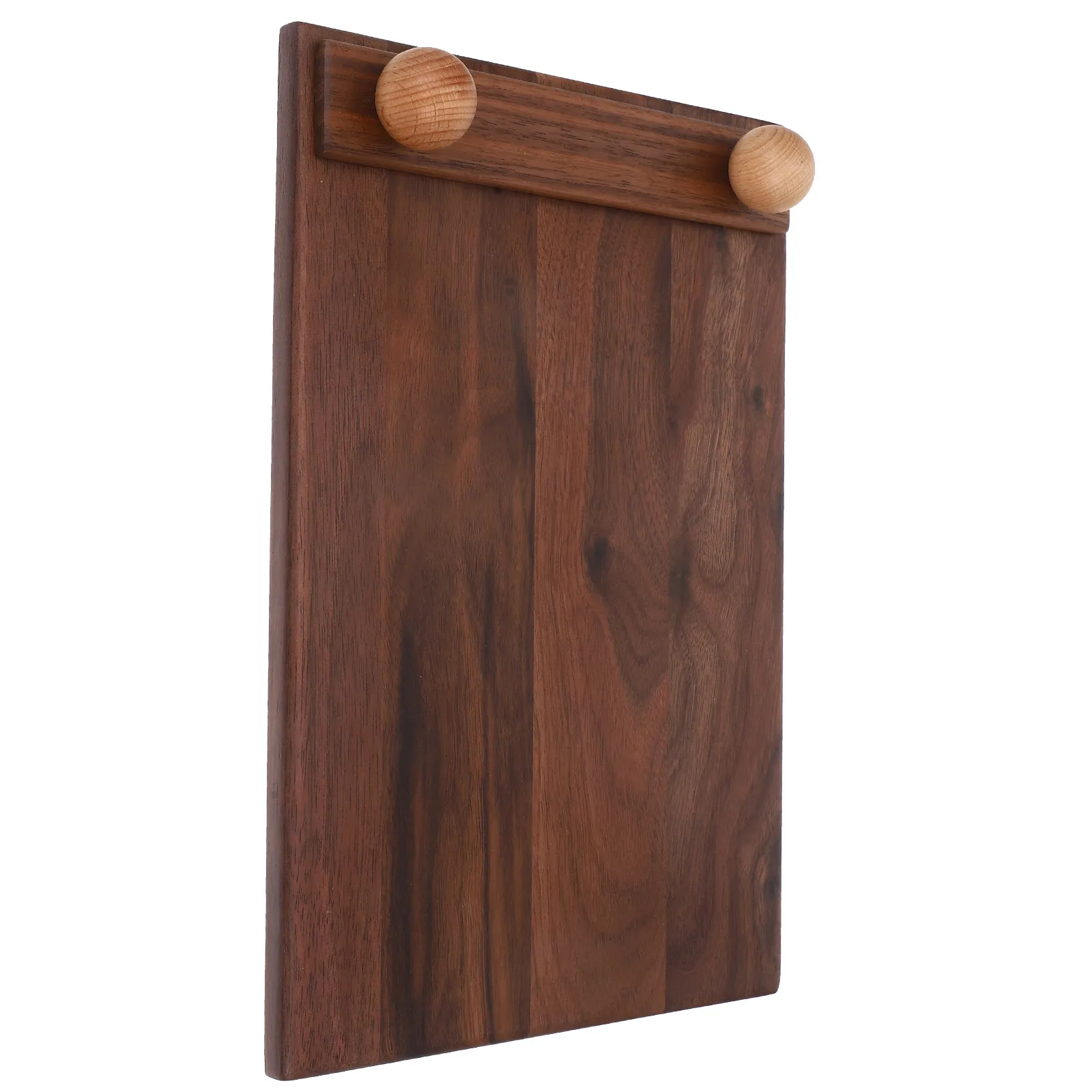 

1pc Wooden Menu Display Board Black Hard Plywood Clip Boards for Restaurant Kitchen Tea Shop Small Portable Writing Boards Decor