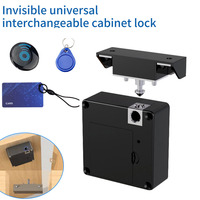 Smart Drawer Lock Invisible Electronic RFID 13.56MHz IC Cabinet Lock Unlock Intelligent Keyless Sensor Lock Easy To Install