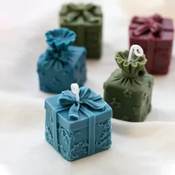 Christmas Bow Gift Box, Candle Mold, DIY Gift Box, Candle Mold, Silicone Drip Plaster, Sugar Flipping Mold, Candle Mold
