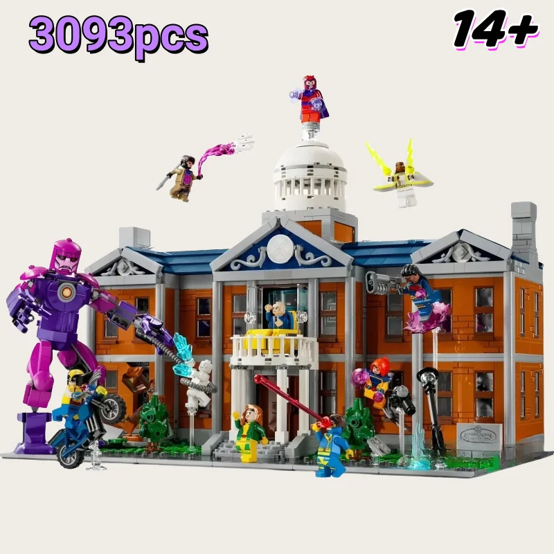 

76294 Набор модульных строительных блоков X-Mansion (3093 шт.) — модель архитектуры супергероя Marvel для взрослых и подростков, коллекционная модель «сделай сам»