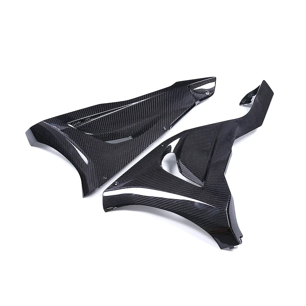 Suitable for Kawasaki Kawasaki ZX6R Motorcycle Modified Carbon Fiber Housing Lower Spoiler Side Panel, Lower Fairing