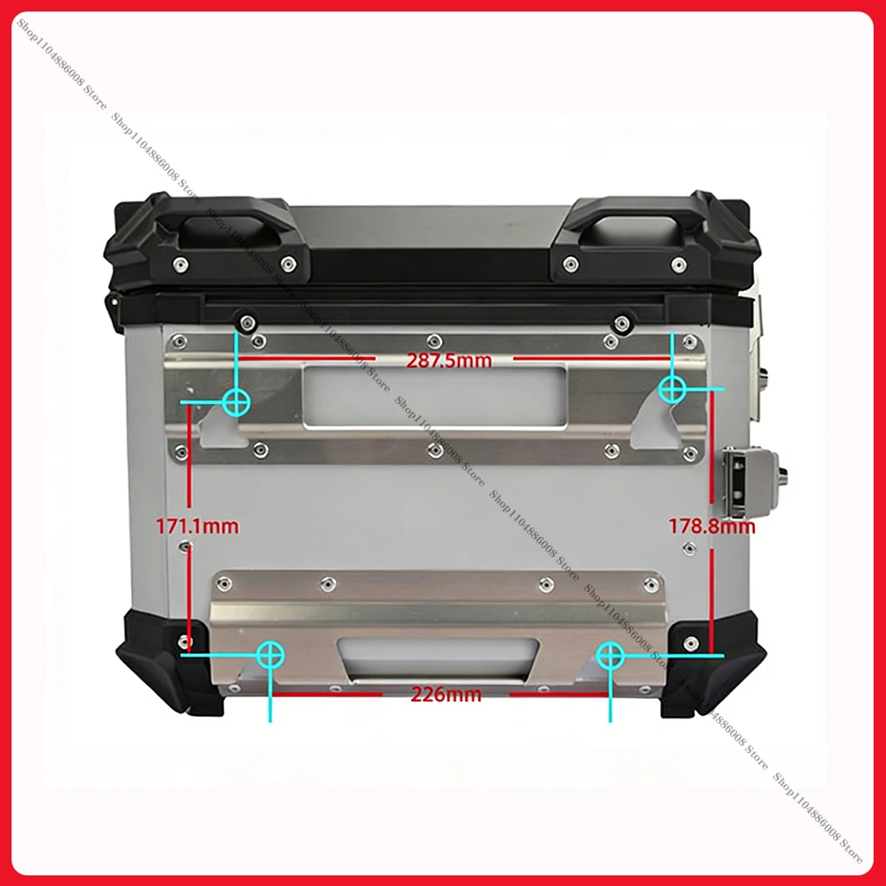 Picture 5: 4PCS Motorcycle Aluminum Alloy Side Box Groove Movable Quick Detachable Side Box Groove Storage Box Bracket Installation