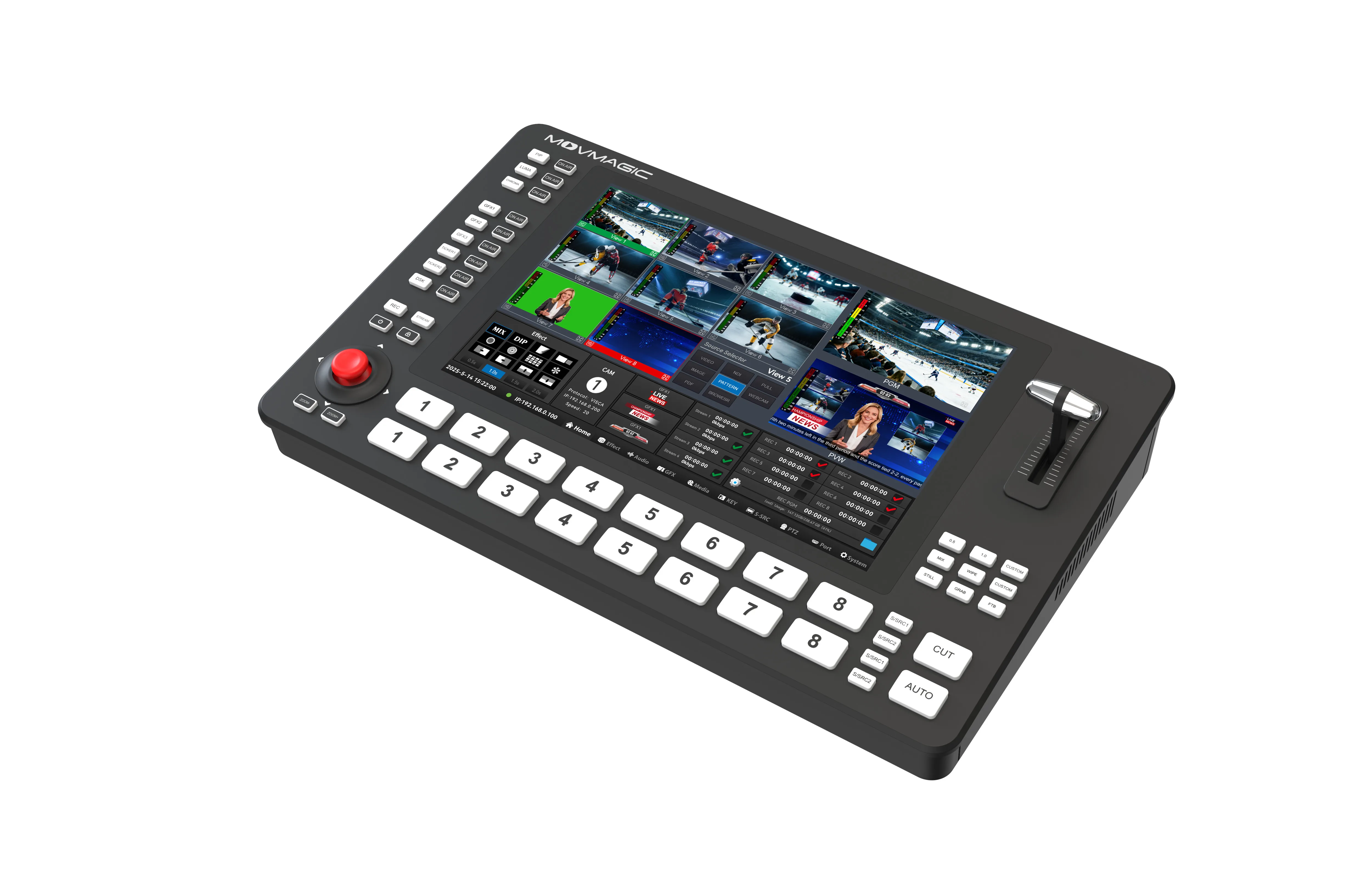 MOVMAGIC M8 4K Video Mixer 10.1