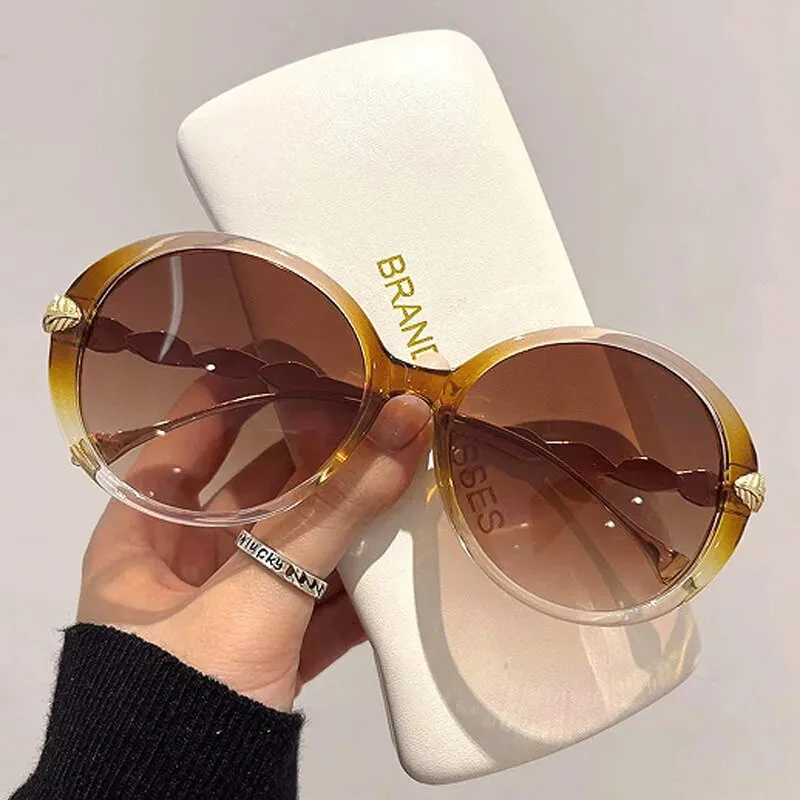 Round Sunglasses Ins Style Sunglasses Fashion Street Photography Glasses