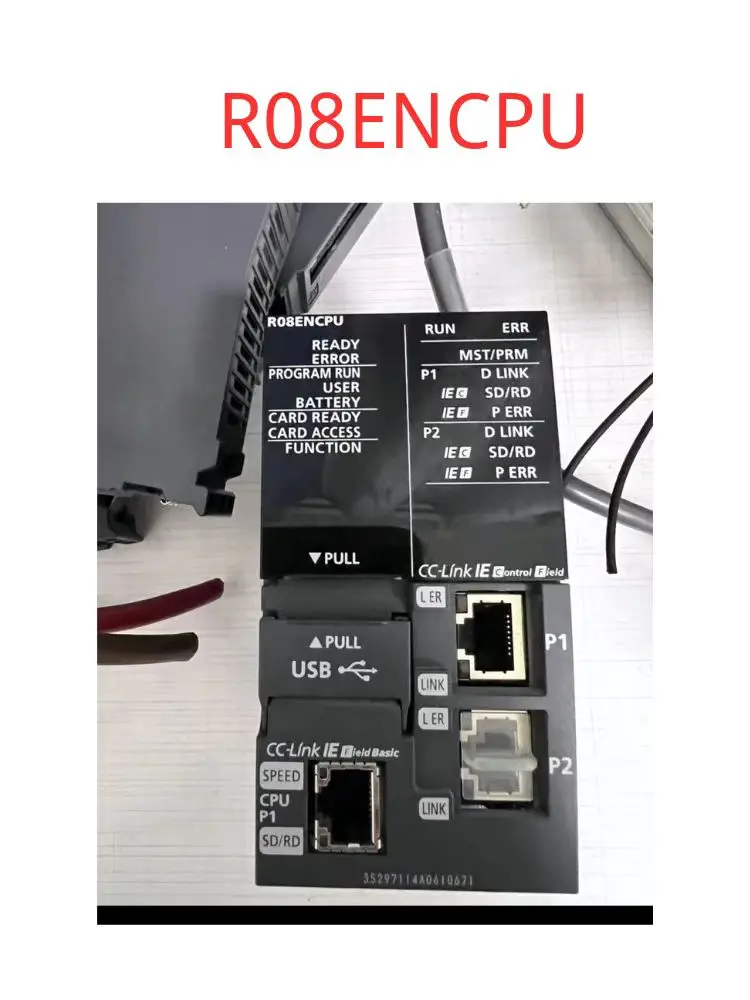 

R series PLC slightly used R08ENCPU function good