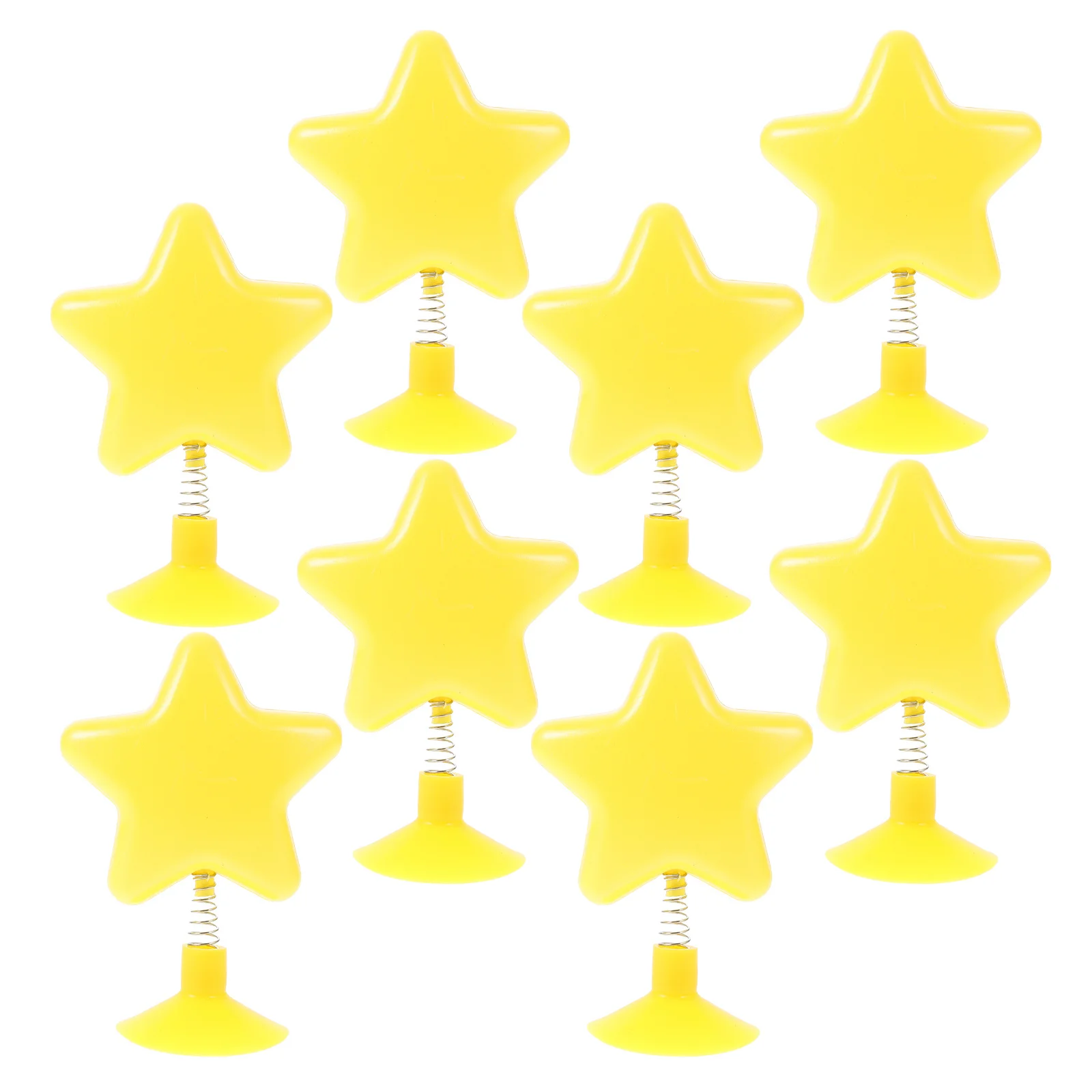 8 قطعة الديكور لطيف الأصفر تمايل ستار توبر للدراجات النارية على الجليد الخوذ خفيفة الوزن ملحق سكوتر سيارة #4