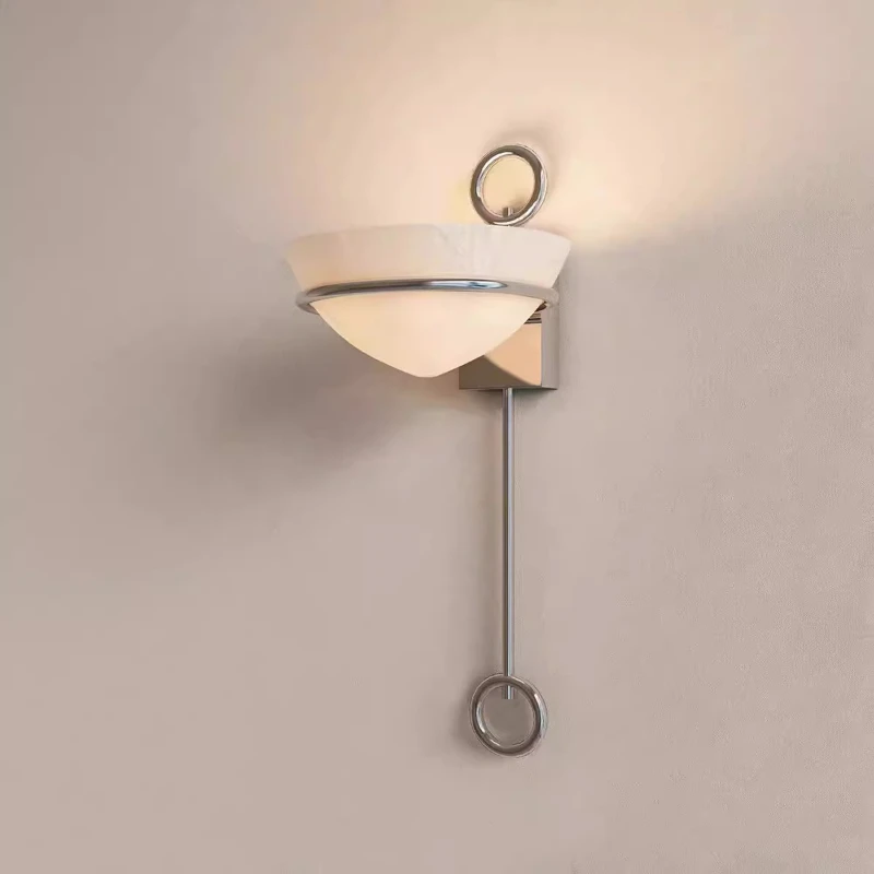 Rural Modern Style Spanish Marble Wall Lamp Minimalist Design Corridor Bedroom Living Room Highend Decorative Lighting Fixtures