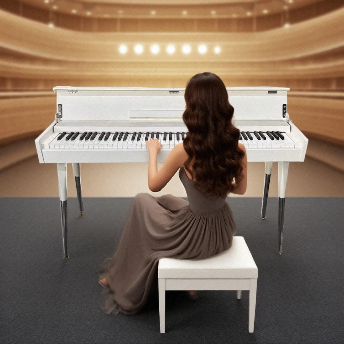 88-Key Heavy Hammer Electronic Keyboard Vertical Electric Steel Digital Piano with MIDI Interface