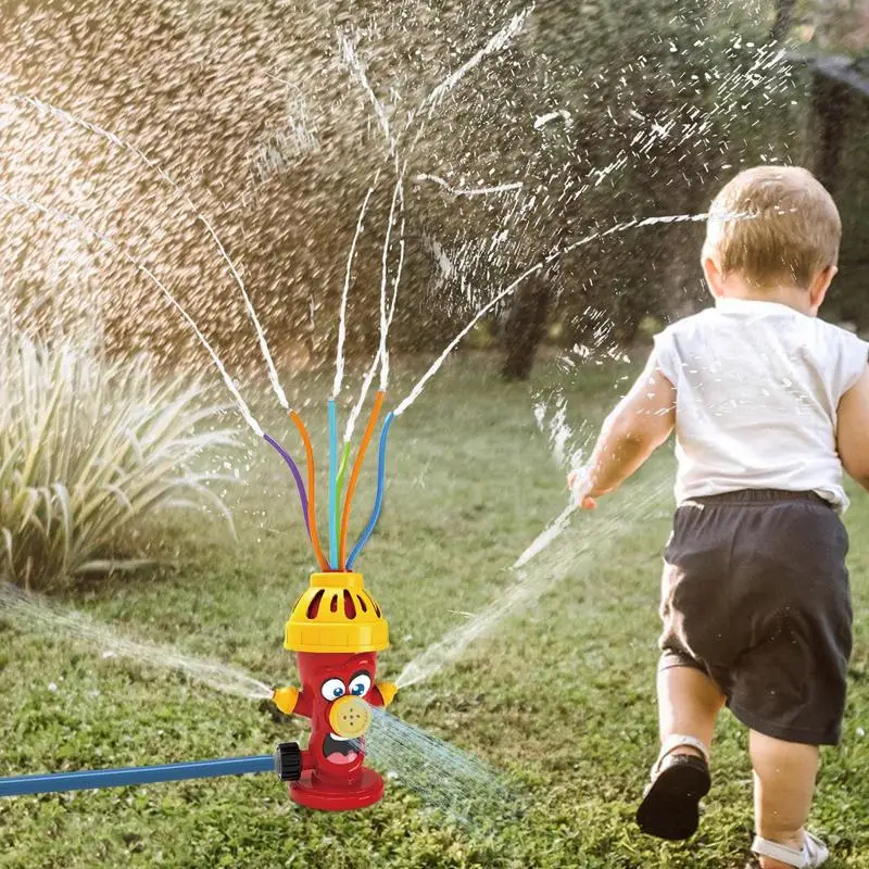 Aspersor de água ao ar livre para crianças, brinquedos rotativos, Play Water Spray, brinquedo bonito para meninos e meninas, gramado de verão