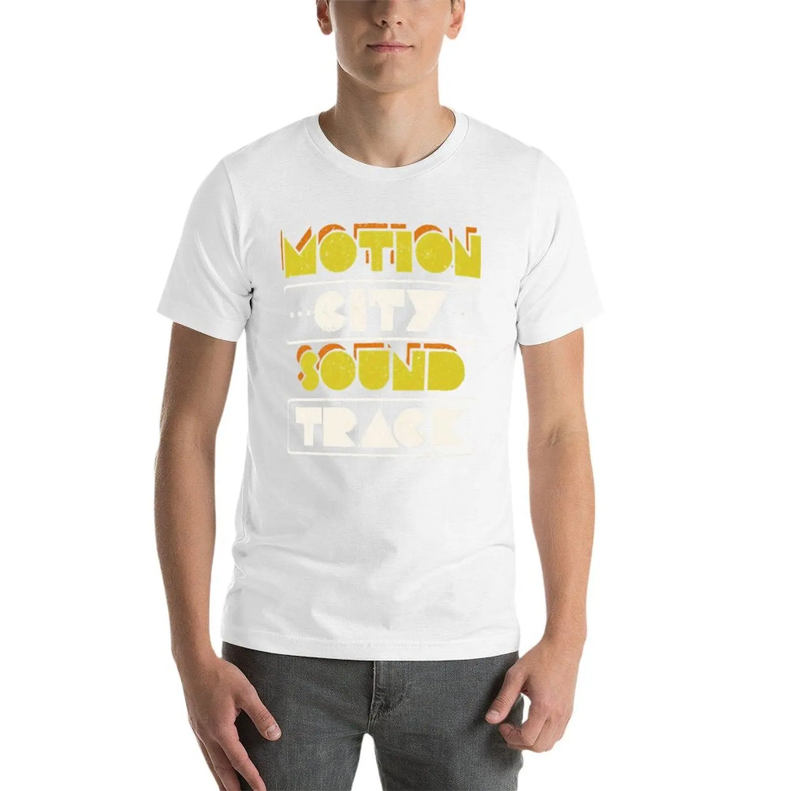 تي شيرت Motion City Soundtrack تي شيرت رجالي تي شيرت قطني للرجال 100% تي شيرت