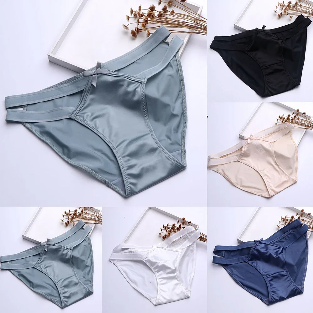 

Women Low Waist Ladies Satin Silky 18 Fancy Women Underwear Seamless Panties Knickers Women's Panties Japanese Princess Briefs