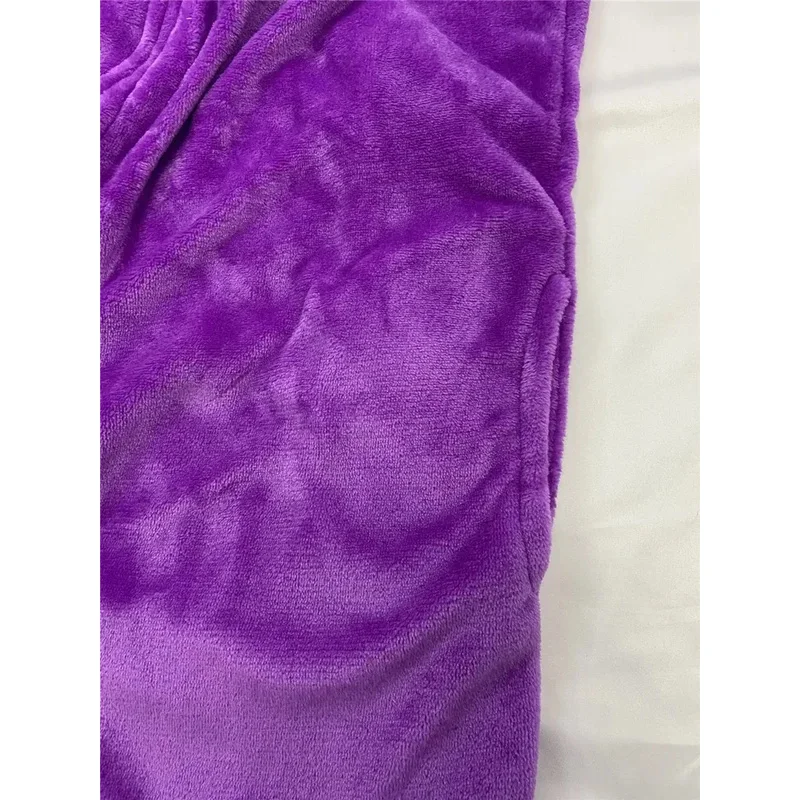 ZA01 TAKARA TOMY Gengar Costume Onesie Kigurumi Flannel Zipper Women Pajamas Anime Jumpsuit Homewear Halloween Party Set1Lm@