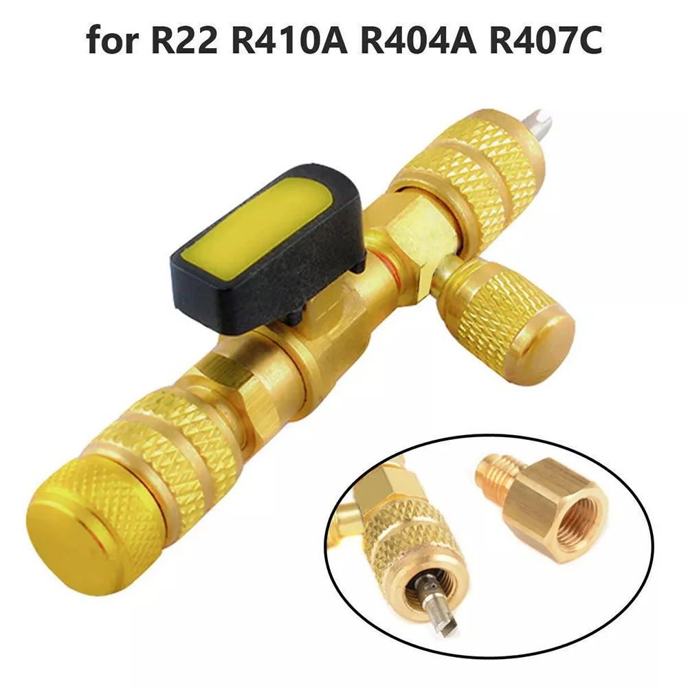 

1pcs Cars Valve Core Remover Installer Refrigeration Air Conditioning For Replacing Damaged Valve Cores Perform AC Refrigerate