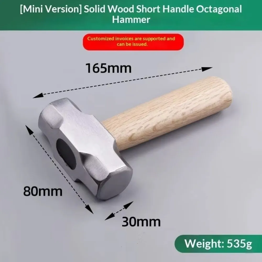 High Carbon Steel Mini Hammer Durable Mini Octagonal Hammer Portable Multi-purpose Hardware Hammer Small Repairs