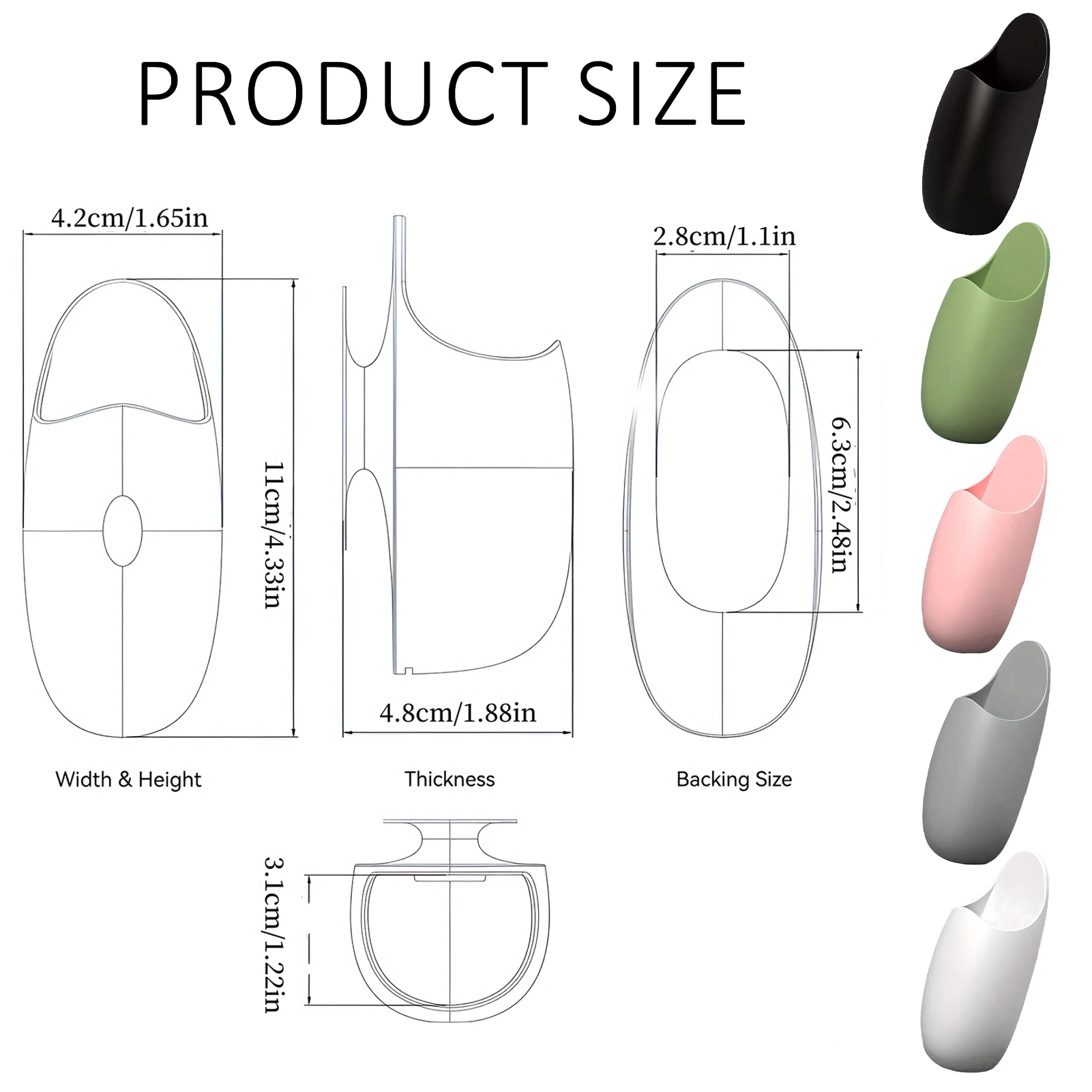 المطبخ الأرز مغرفة حامل Traceless جهاز طبخ الأرز ملعقة المنظم أدوات المائدة تخزين الرف حامل ملعقة أواني الحمام #6