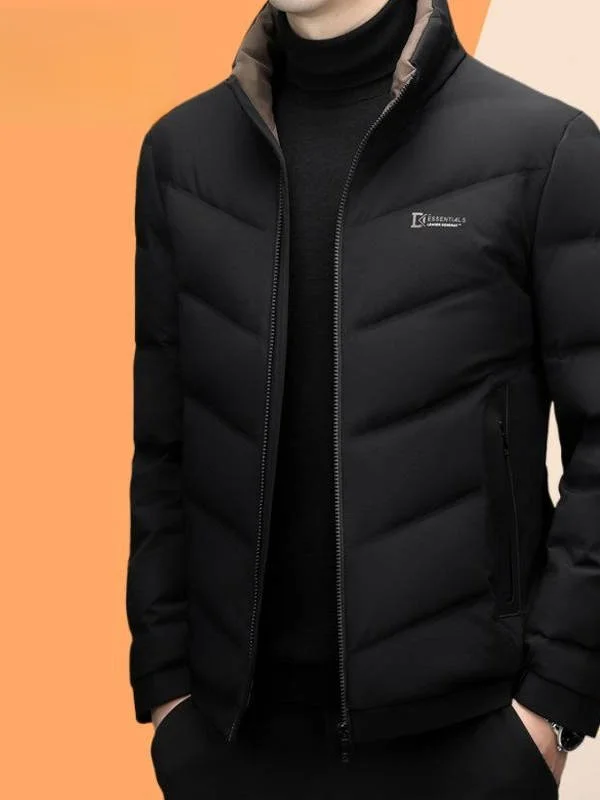 

Winter New Men's ort Thiened down Jaet Lightweight Warm Casual Du down Coat Ci Leisure Sle Soft Comfortable Polye...