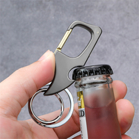 Multi-function Metal Keychain Portable Bottle Opener Keyring Mini Knife Pendant for Men Car Key Holder Accessories Cool Gift