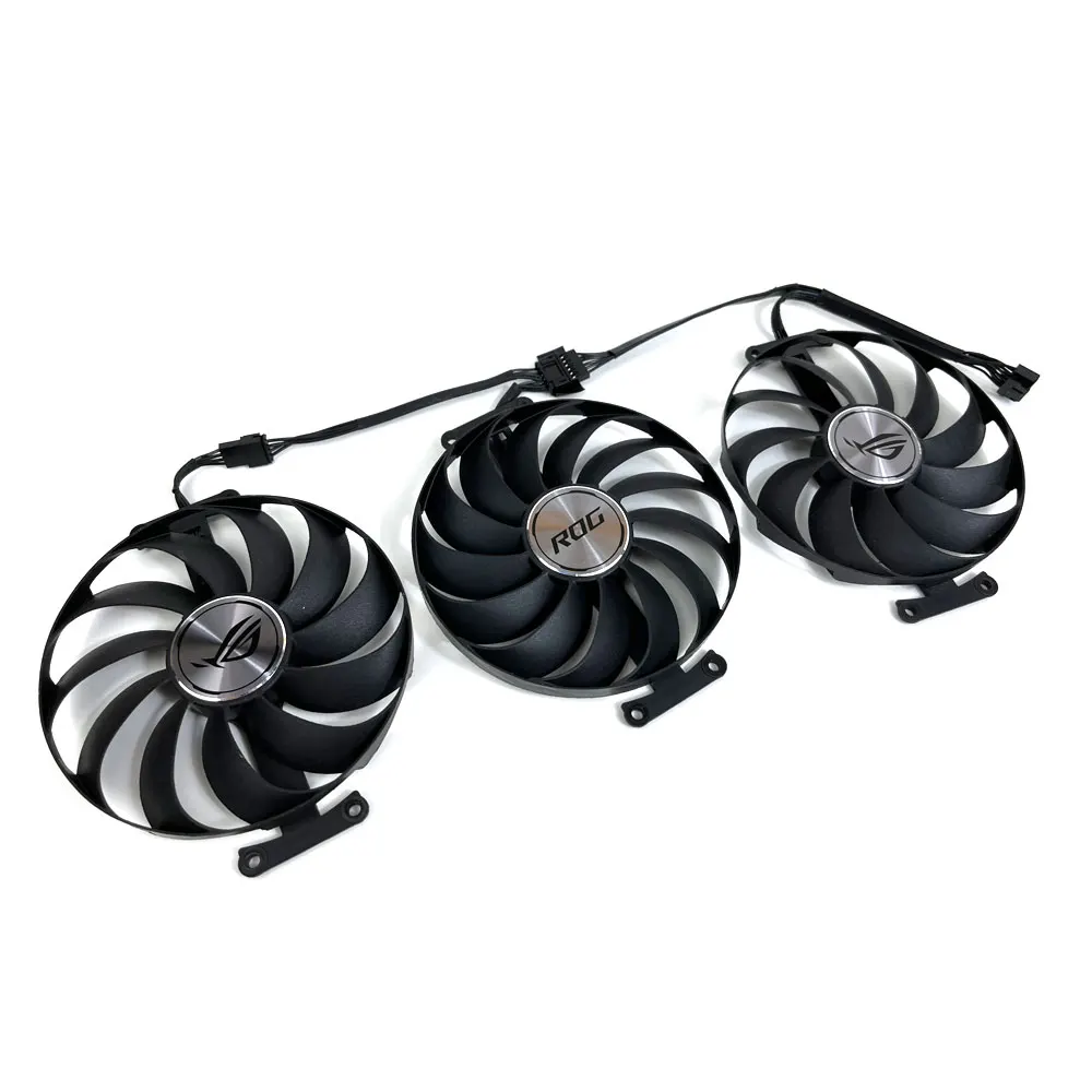 1SET ROG-STRIX-RTX 3060 TI、3070 TI GPU FAN，For ASUS ROG-STRIX-RTX 3060 TI、3070、3070 TI、3080、3090 Video card cooling fan