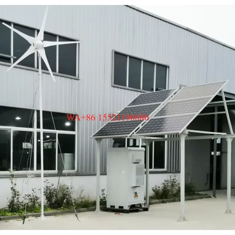 WMWMNU 10KW Wind Solar Hybrid Power System Small Wind Generator for Home Camping Wind Turbine System 5KW 10KW