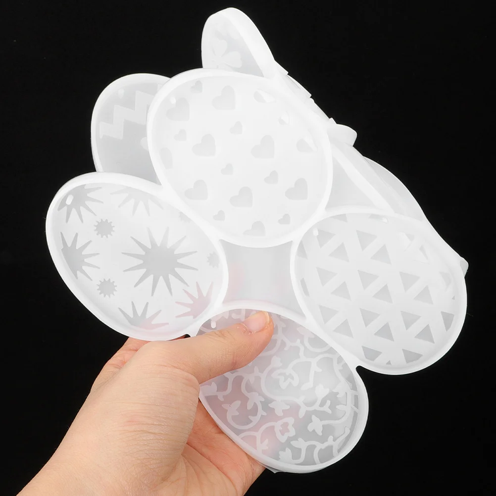 

2Pcs Easter Bunny Egg Keychain Silicone Mold DIY Hanging Pendant Mold Epoxy Resin Craft Making DIY Silicone Molds