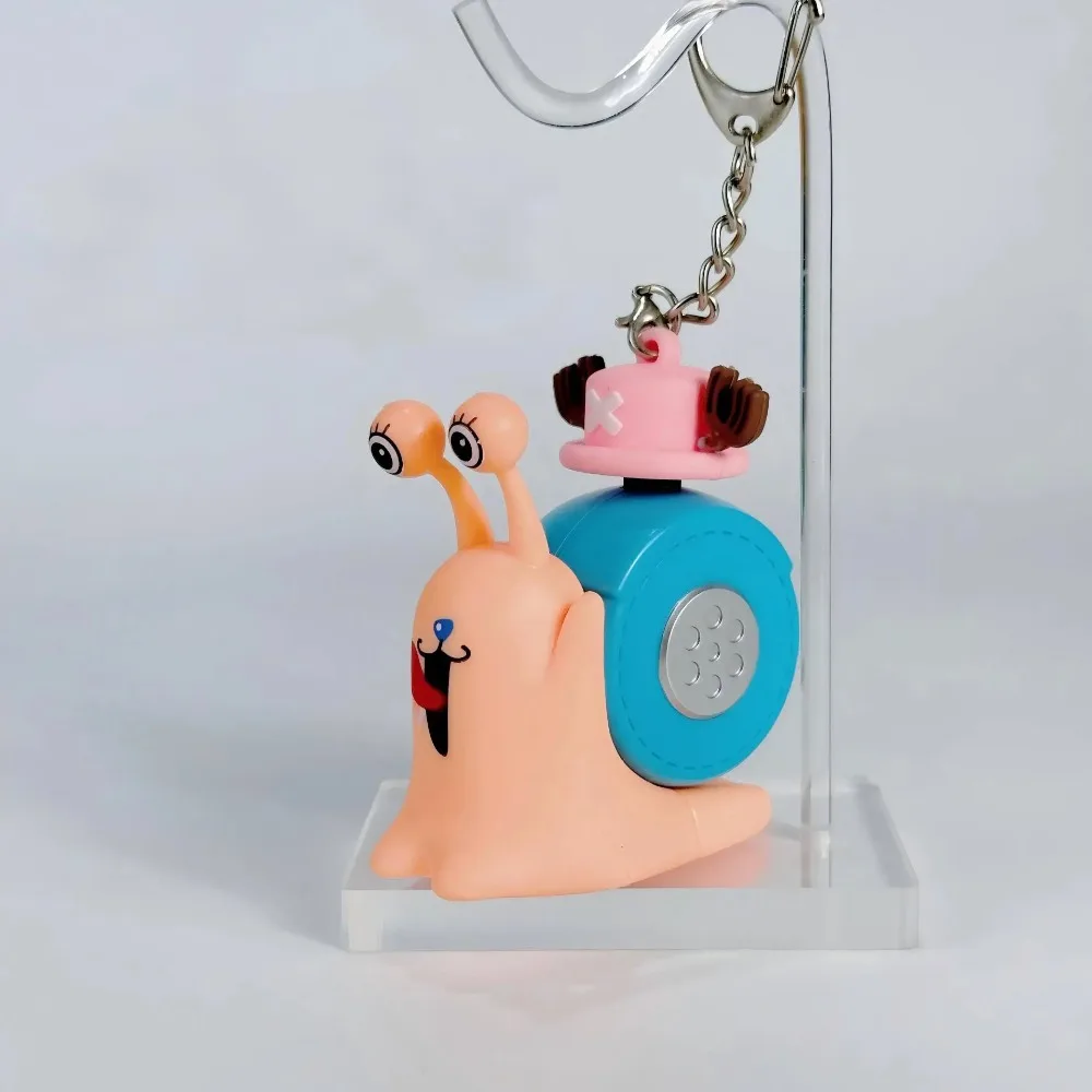 NEW  One Piece Recording Keychain, Cute Luffy/Ace/Chopper Figure, Rechargeable Voice Playback Toy, Kids creative Gift - view 2