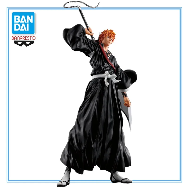En Stock Original BANDAI BANPRESTO BLEACH Grandista ObjekkirosAKI ICHIGO PVC 32cm Personaje de Anime modelo colección juguetes regalos