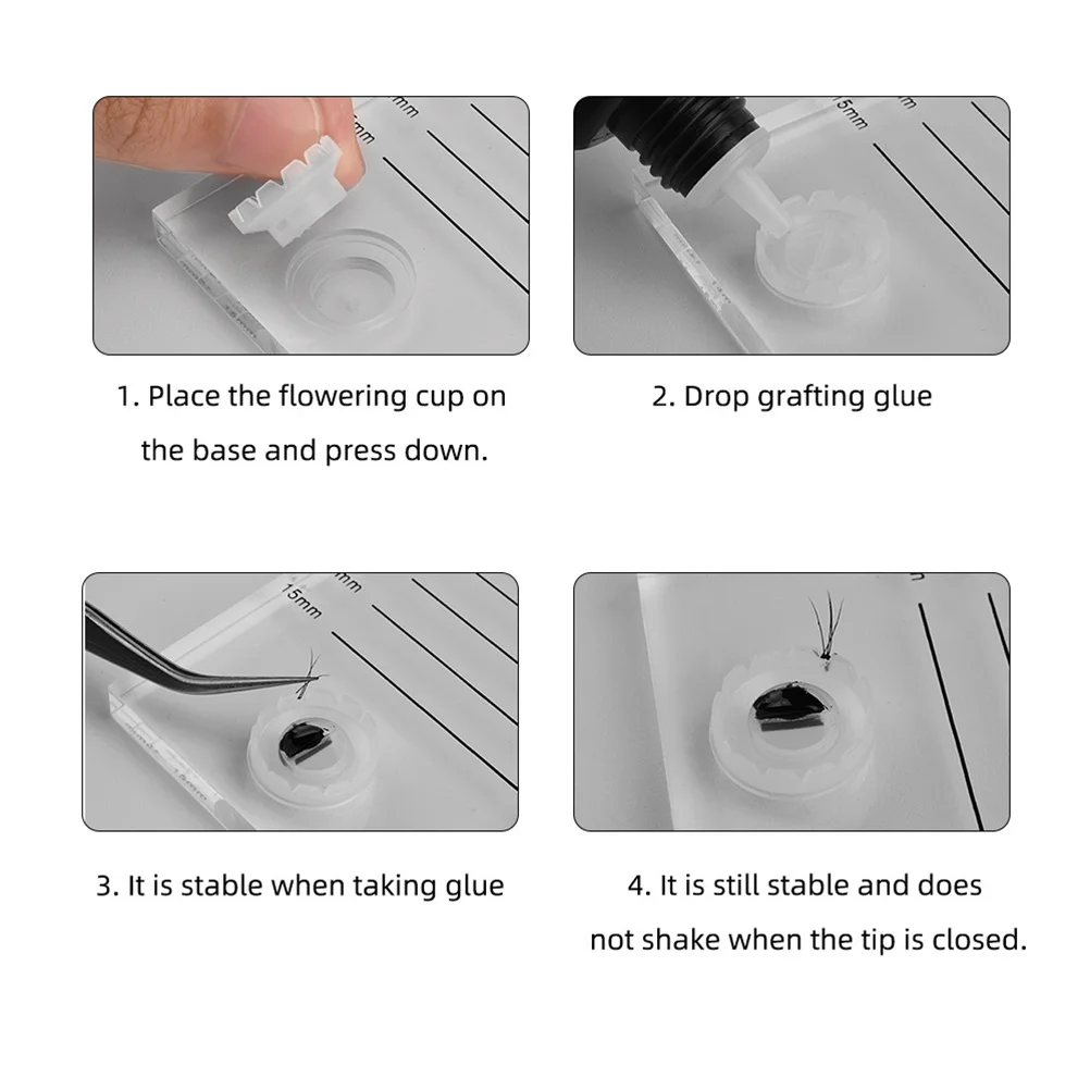 

1Pcs Eyelash Extension Gasket Durable Acrylic Board for Easy Picking and Precise Lash Length Measurement Eyelash Extension Tools