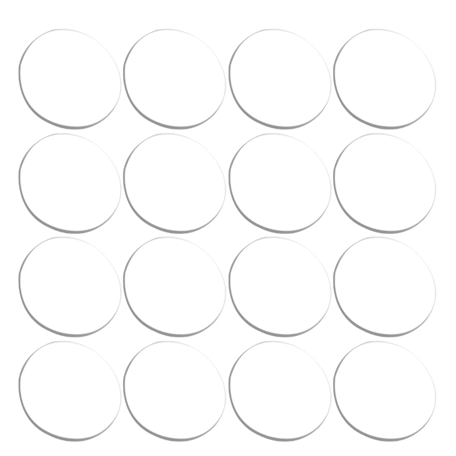 16Pcs Clear Soft Rubber Spacer Dots Glass Tabletop Bumper Pads Non Slip Transparent Suction Cups Glass Desk Protector Pads