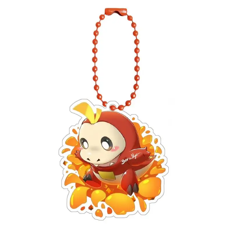 Anime Fuecoco Sleutelhangers Chikorita Sprigatito Quaxly Scorbunny Cyndaquil Diy Acryl Actie Speelgoed Figuren Game Collection Hanger