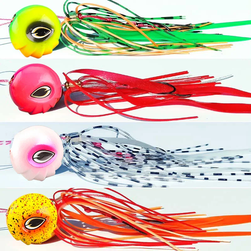 

40g-200g Pesca Madai Inchiku Slow JIg Fishing Anglers Metal Jig Head Leurre Octopus Skirt Kingfish Grouper Jigging Lure
