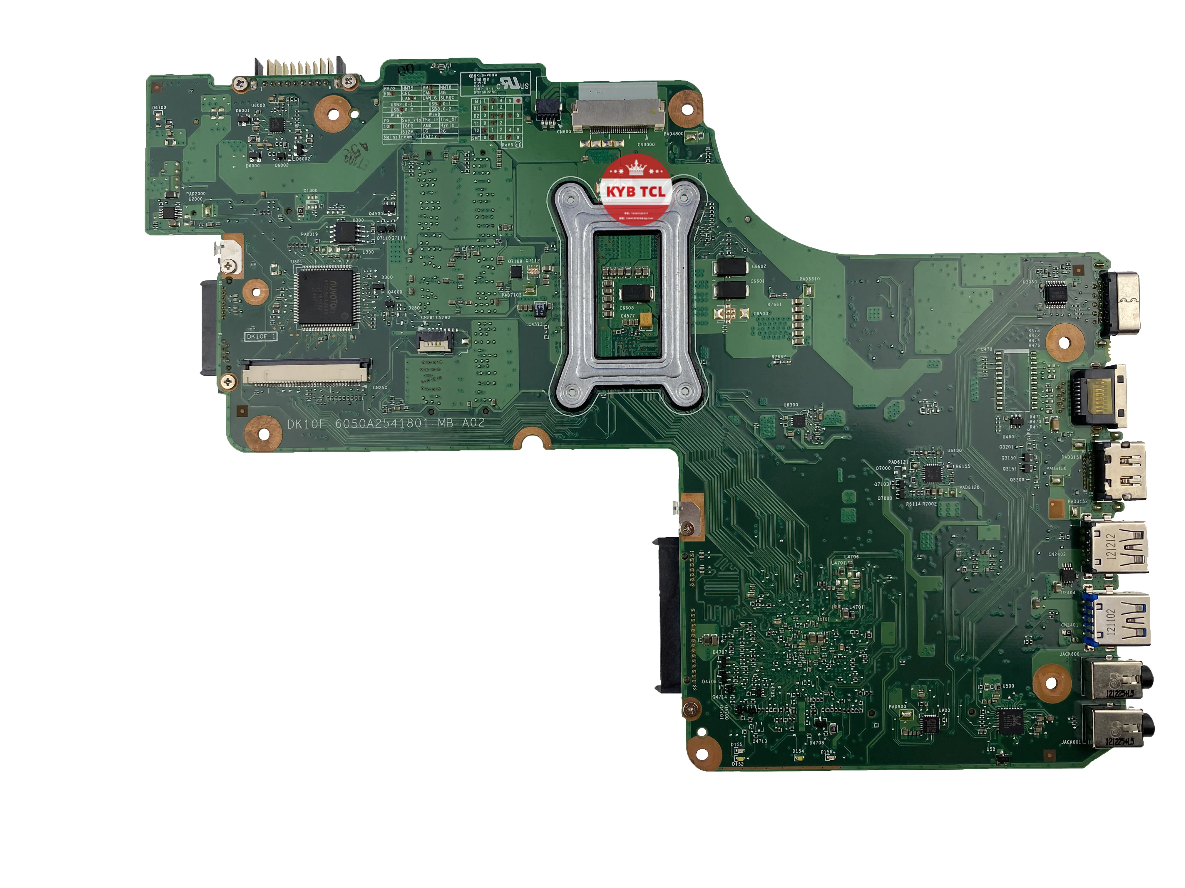 Quaderno 6050A 2541801   Per Toshiba Satellite C850 C855 L850 L855 Scheda madre del computer portatile V 000275540   V V V 000275560   Scheda madre HM70 o HM75