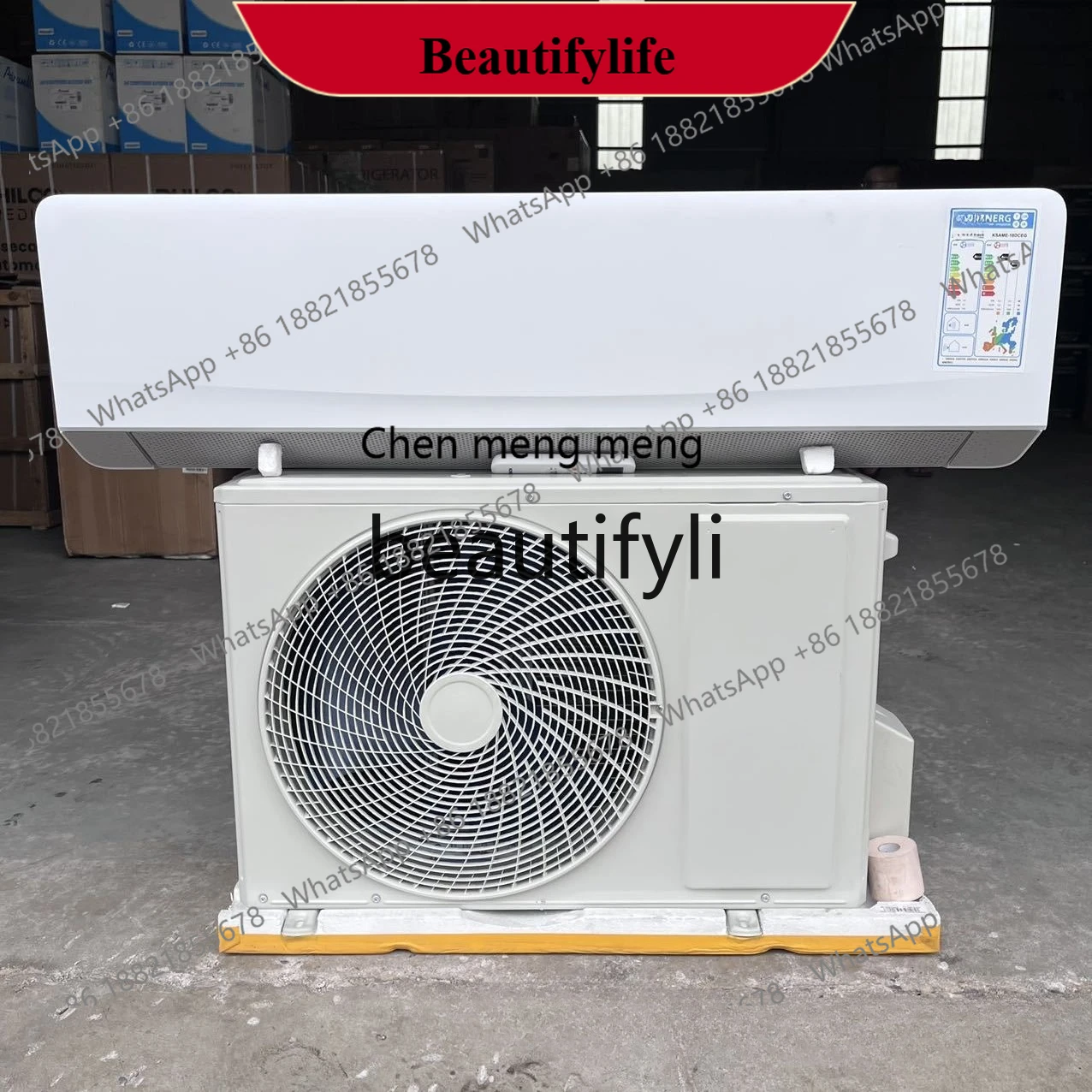 AB02 Hanging air conditioner heating and cooling frequency conversion English 1.5hp 2hp 12000b18000BTU split ac A +++