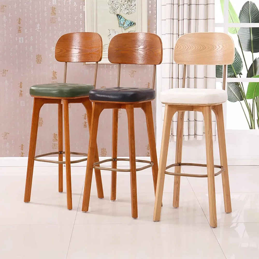 

Modern Simple Bar Chair Luxury Design Nordic Comfortable Bar Chair Aesthetic Vintage Taburetes Para Barra De Cocina Furniture