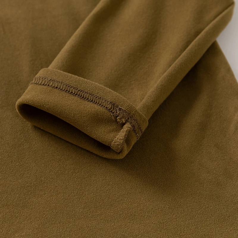 الخريف الشتاء الأطفال صبي فتاة لينة الدافئة طويلة الأكمام القمصان الأساسية طفل رضيع الاطفال ملابس جديدة تيز الياقة المدورة تي شيرت #6