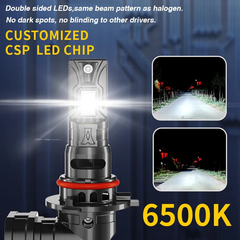 

2PCS 9006 HB4 Super Bright White LED Fog Lamps Bulbs Canbus For Toyota Camry 02-05 4Runner 03-09 Corolla 05-08 Car Accessories