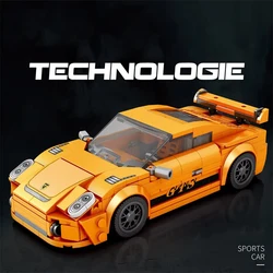 318PCS City Racing Car Building Block Supercar Sports Car Model Bricks Adult Desktop Display Collect Puzzle DIY Toy Holiday Gift