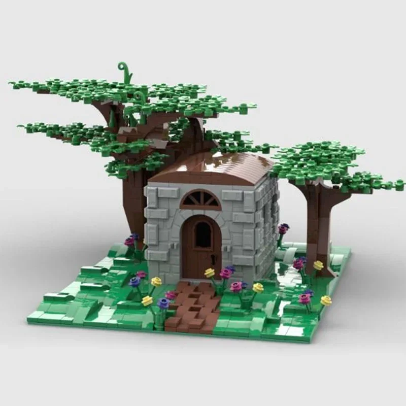 1063 قطعة Moc اللبنات وحدات عرض الشارع منزل القرون الوسطى الصغيرة الطوب الفني لتقوم بها بنفسك تجميع اللعب للهدايا MOC-137121