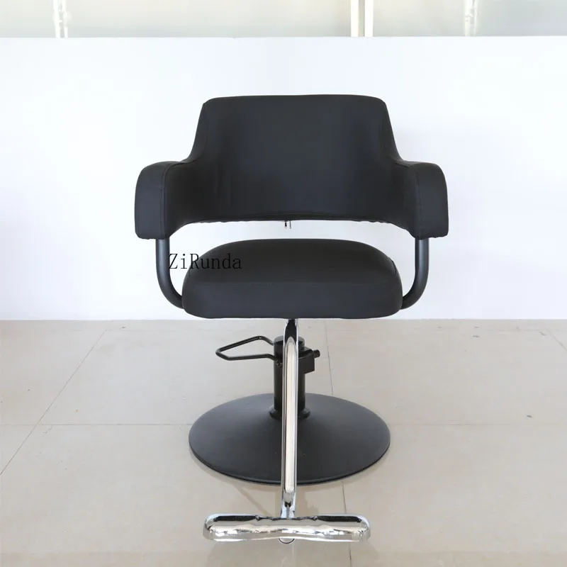كرسي صالون الشعر البسيط على الطراز الياباني، كرسي صالون الشعر الخاص القابل للرفع، بيرم الشعر الدوار ومقعد الصباغة #3