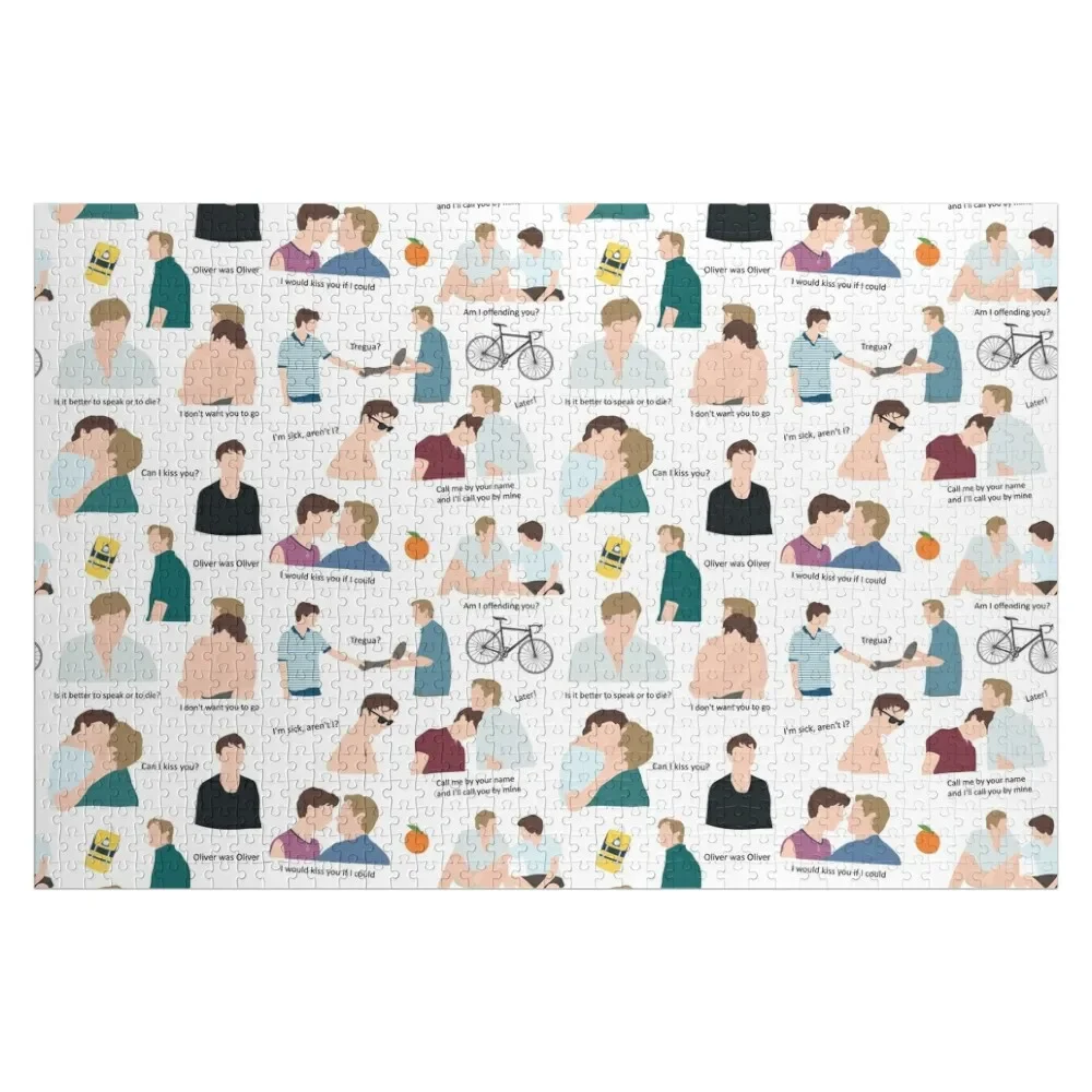 

Call Me By Your Name pattern with movie quotes Jigsaw Puzzle Baby Toy Christmas Gifts Puzzle