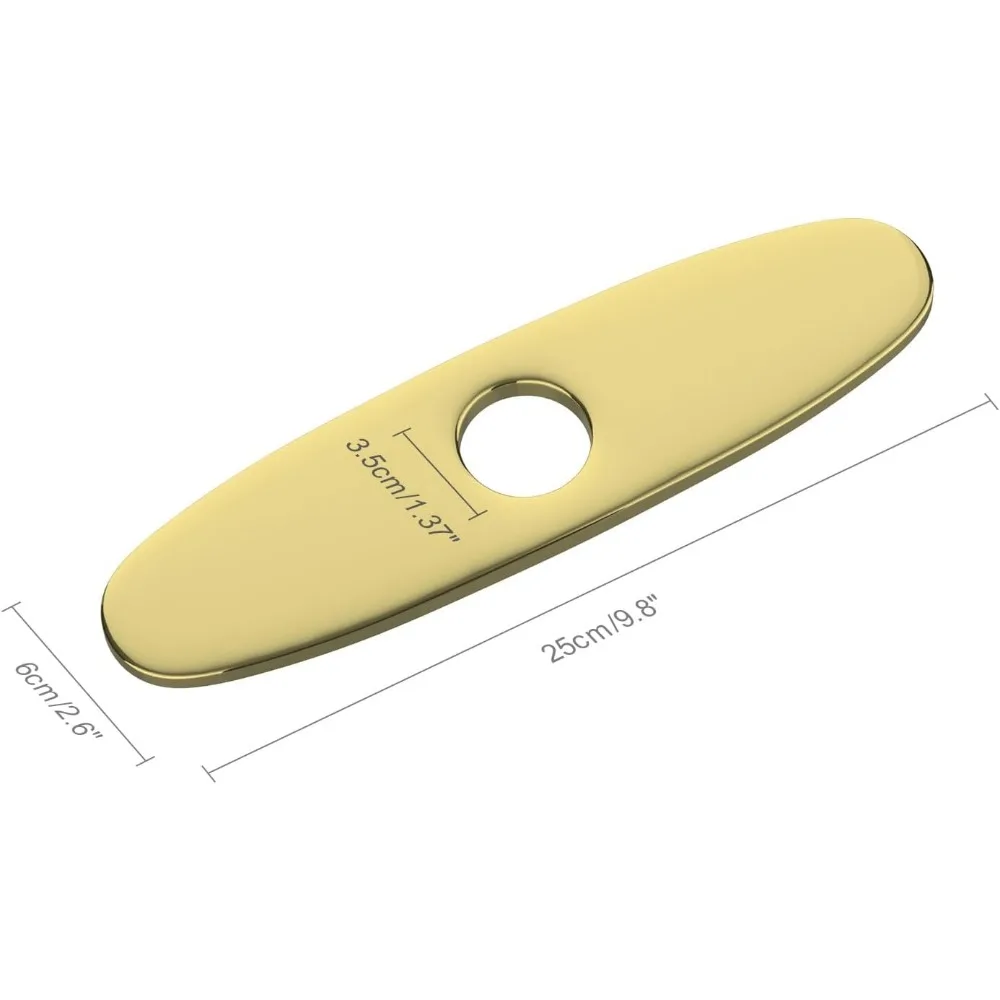 صنبور حمام كروم بمقبضين واسع النطاق مع تصميم صديق للبيئة للأحواض الحديثة #4