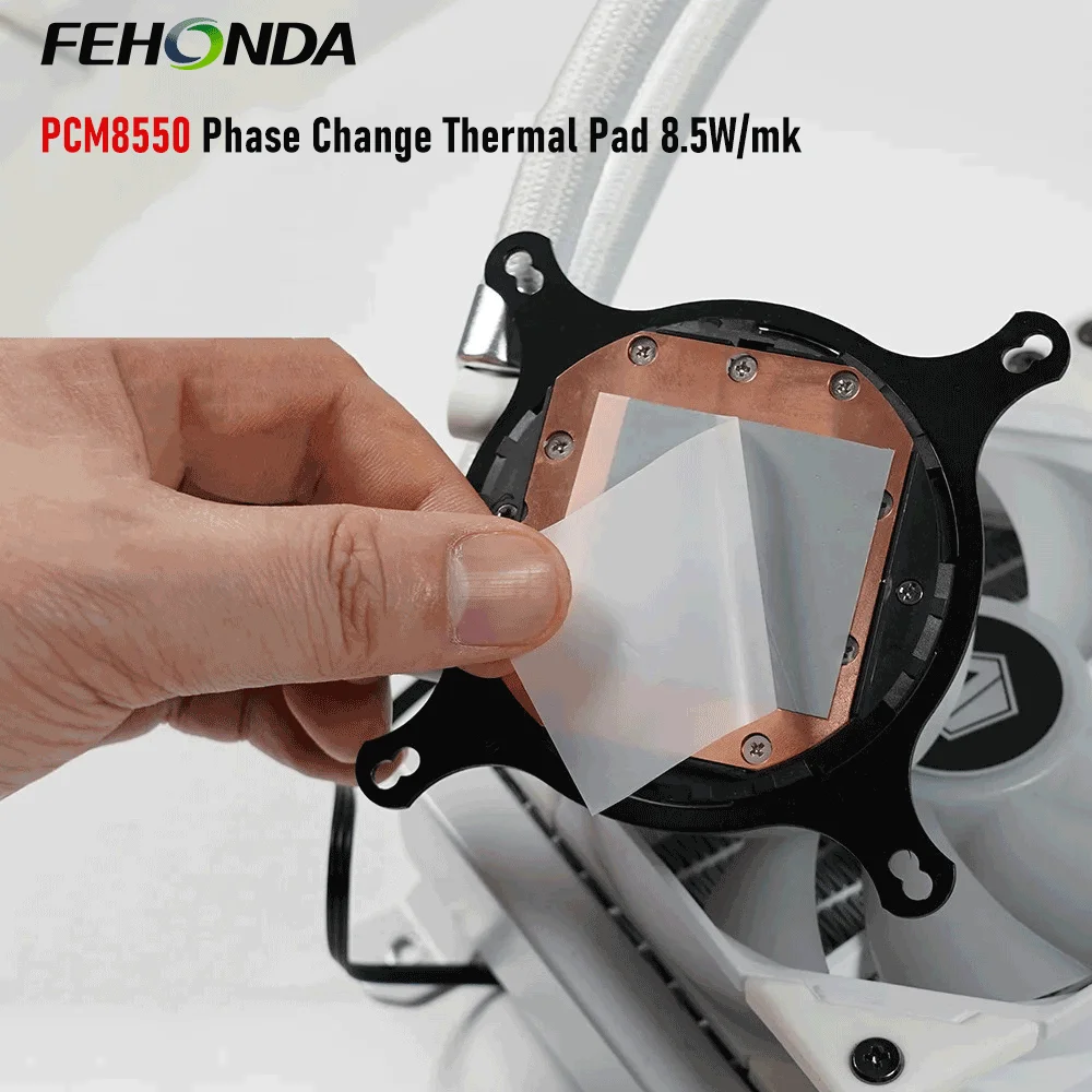 FEHONDA 8.5W/mk Phase Change Thermal Pad for Chip CPU GPU Heatsink Cooling 0.2mm/ 0.25mm Phase Change Silicone Thermal Pad