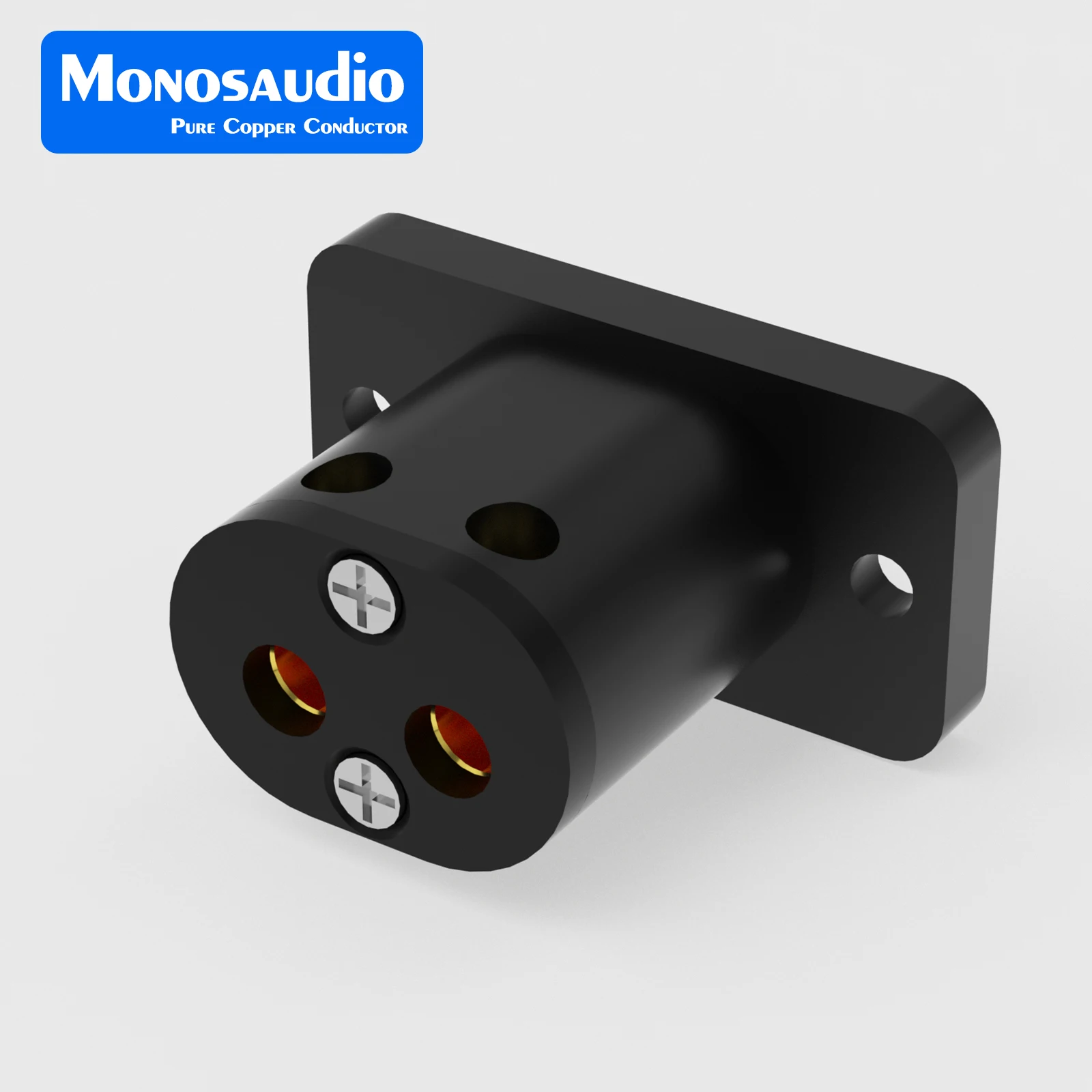 Monosaudio IB73G/R النحاس النقي الروديوم أو مطلية بالذهب IEC320 C7 الشكل 8 التيار المتناوب موصل مقبس الطاقة لحام IEC الذيل مقعد