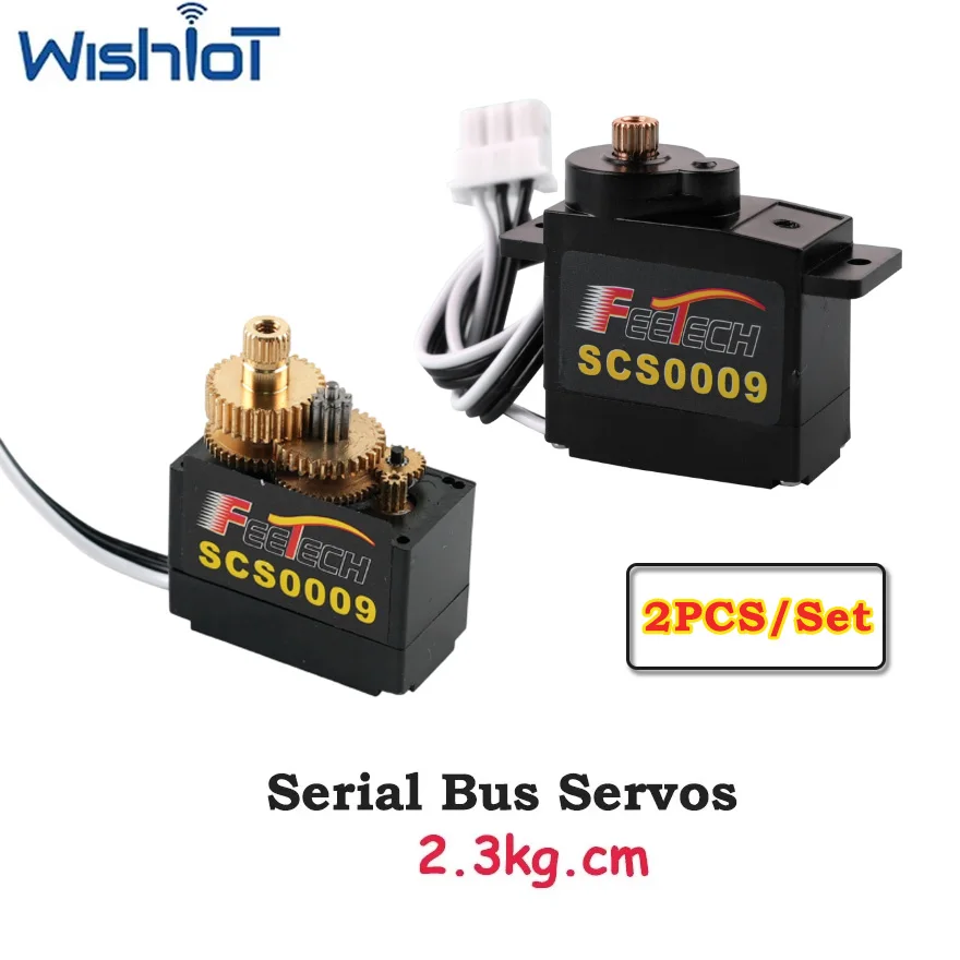

2 шт. 2.3кг.см SCS0009 Сервопривод с микро-ПЗУ и металлическим редуктором для радиоуправляемых машин/моделей роботов, маломоментные DIY-детали для игрушек