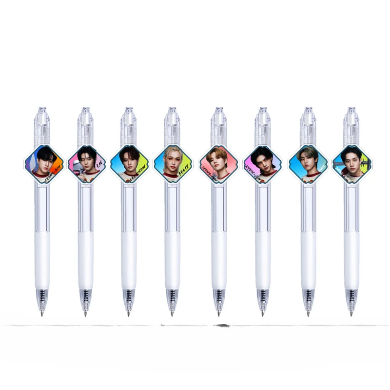 Felix Bang Chan Hwang Hyun Jin Chang-Bin Popular Korean Male Idol Style Peripheral Gel Pen Aesthetic Stationery School Supplies